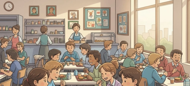 Illustration of Many, Much, A Lot, A Few, A Little