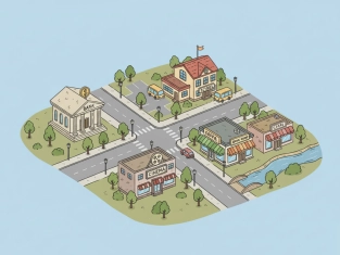 Illustration of There is / There are