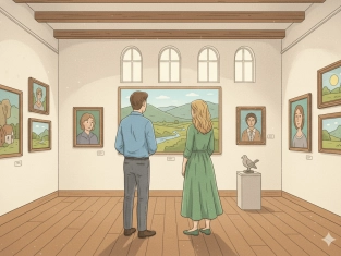 Illustration of -ed/-ing adjectives – Adjectives from verbs