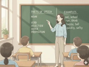 Illustration of Parts of Speech